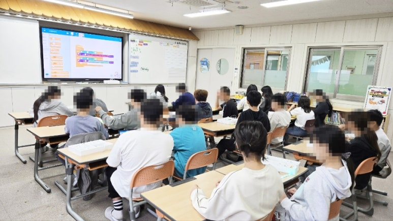 렌쥴리에듀테인먼트 인공지능 코딩 AI교실  10.23.(수) 충남 청양군 합천초등학교