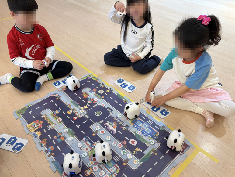 동산해오름유치원에서 AI찾아가는코딩ON